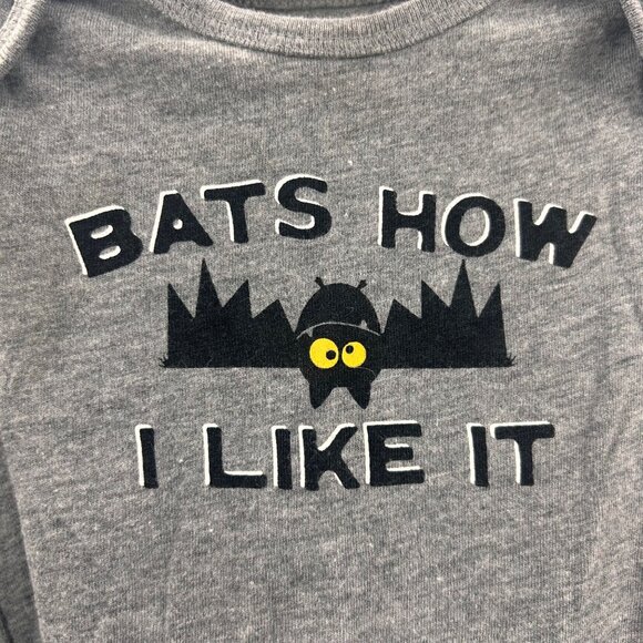 Old Navy Halloween 3-6M Baby Bodysuit "Bats How I Like It" - Picture 3 of 4